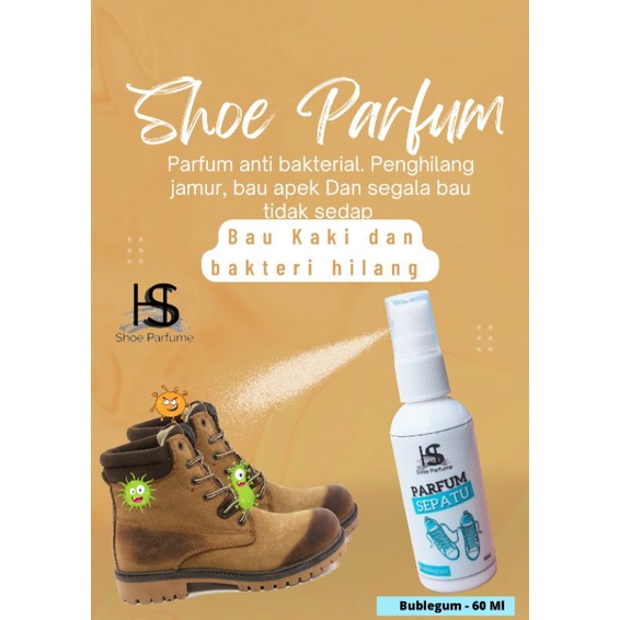 HS Parfum Sepatu. Helm. Tas. Penghilang Bau Dan Pembunuh Bakteri