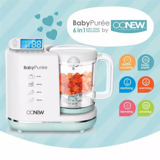 Oonew Food Processor - Green Honeydew - Second / Preloved