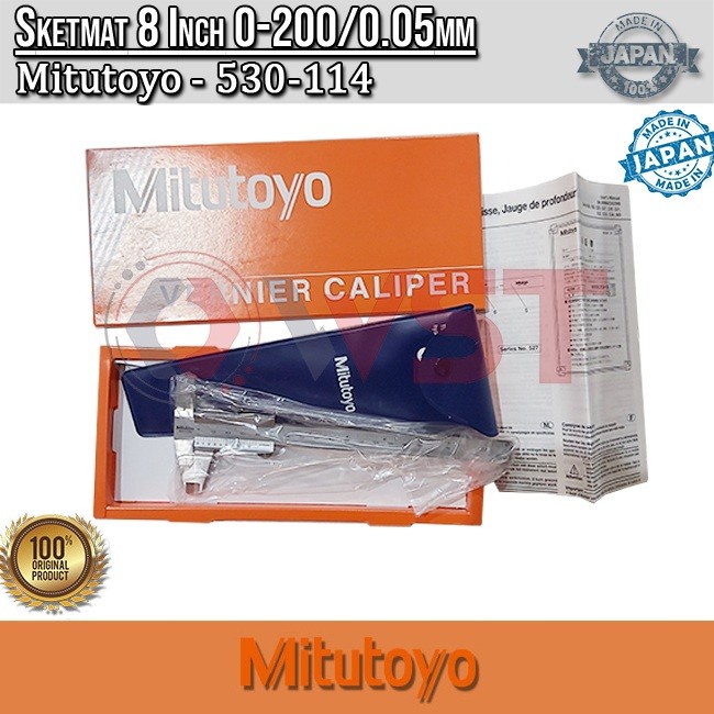 

Mitutoyo Sketmat / Jangka Sorong 8" (530-114)