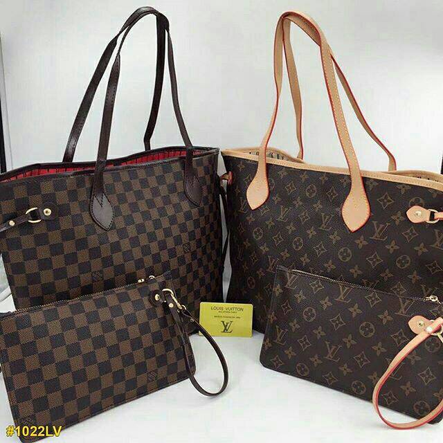 LV NEVERFULL PM♥ - Naembags - semi premium - tas wanita - tas cantik