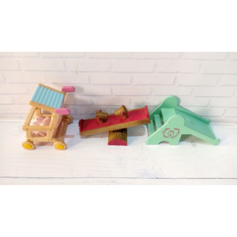 Sylvanian stroller, rocking horse etc