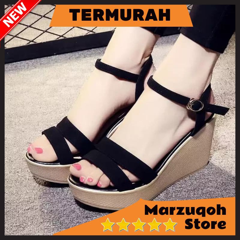 Sandal wedges| Sandal Wanita| Wedges | Wedges Wanita | Wedges Tali | Wedges Wanita Tali Nesya SDW287