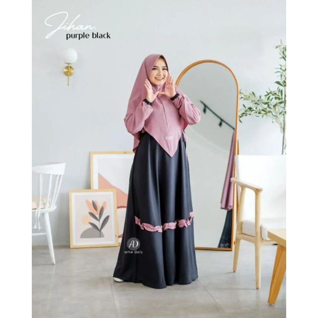 JIHAN SYARI UKURAN M - L - XL - XXL - XXXL PLUS JILBAB GAMIS TERBARU KEKINIAN PESTA KONDANGAN DRESS PLUS KHIMAR BUSUI RESLETING DEPAN GAMIS REMAJA SET MAXI DRESS JUMBO TERLARIS MURAH HARGA PROMO SETELAN WANITA FASHION MUSLIM