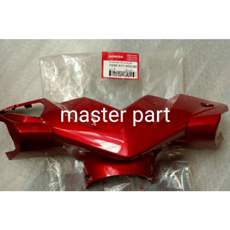 cover stang a,batok spidometer depan beat karbu original merah