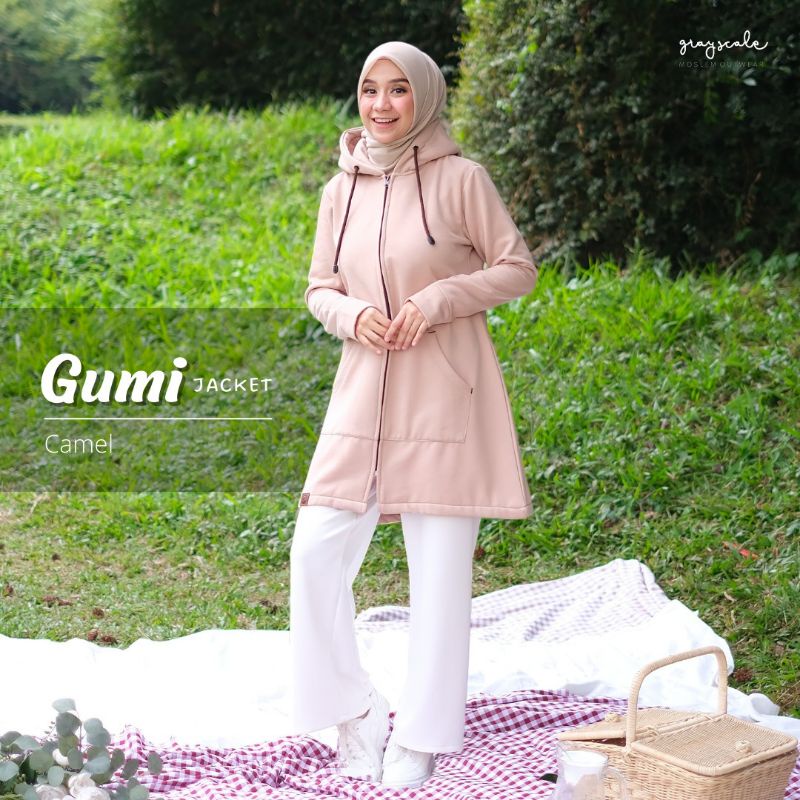 Jacket Hoodie Perempuan Dewasa Kekinian Gumi Jacket Camel