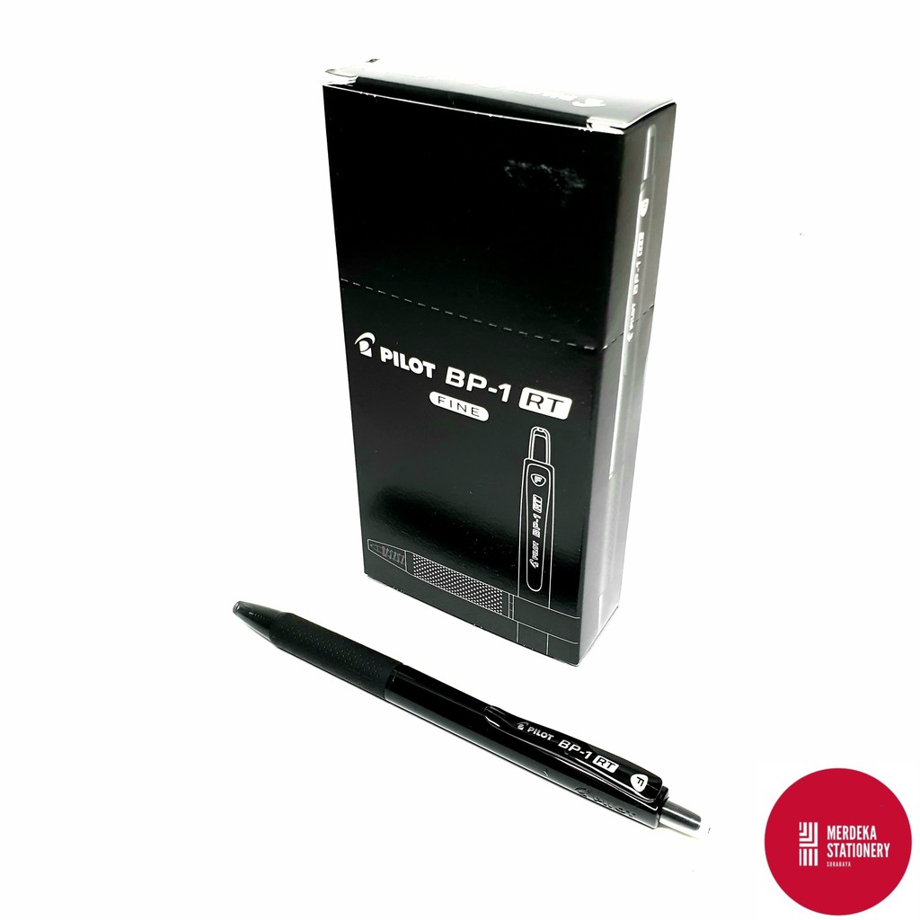 

(ISI 12)Bolpen/Bolpoint/Pulpen Cetekan/Click Pilot BP-1RT Fine 0.7 mm HITAM