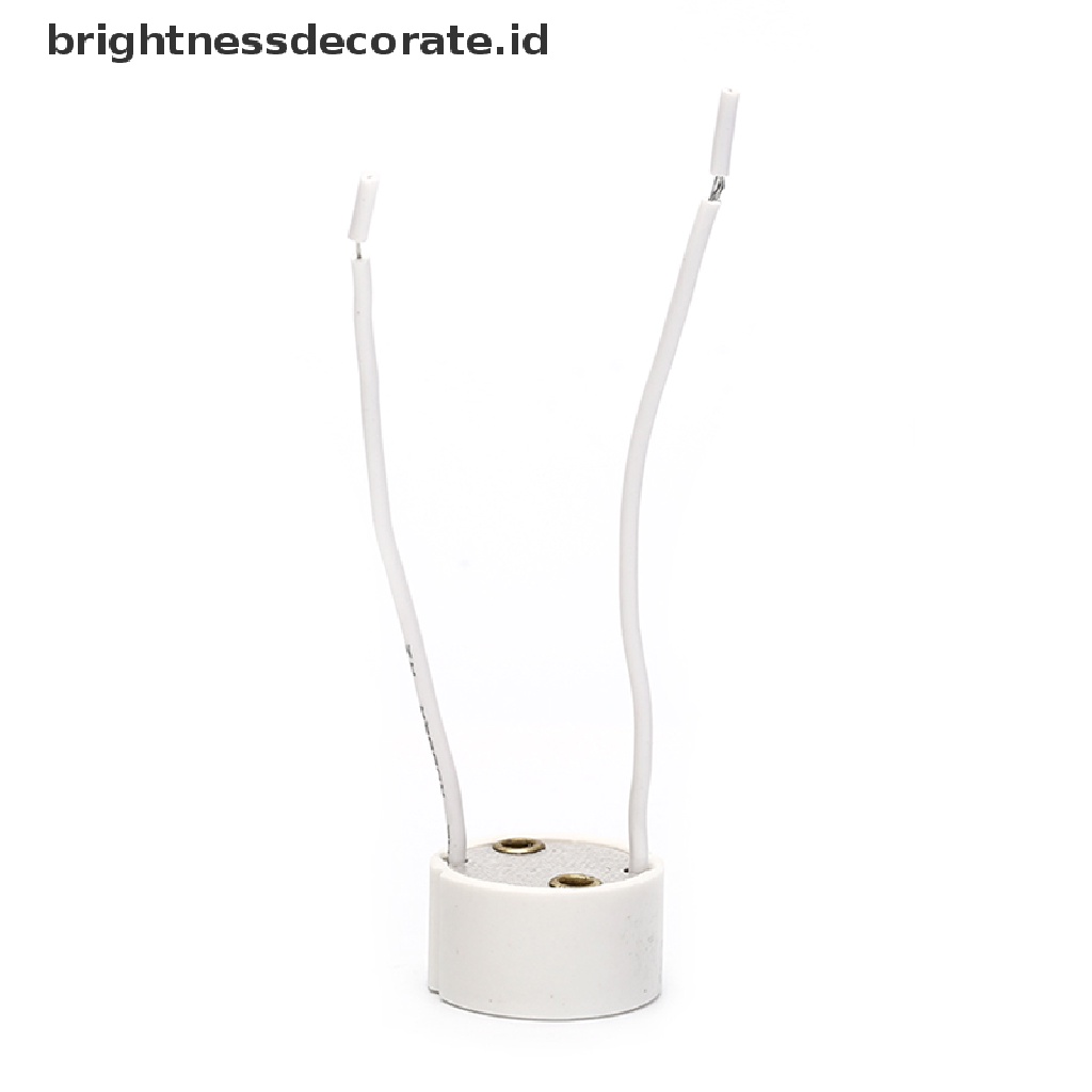 10pcs Soket Gu10 Untuk Lampu Strip Led Halogen Keramik