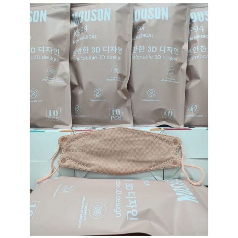 MASKER KF94 MOUSON ISI 10PC Masker KF 94 4ply Masker 4D EVO isi 10pcs-KF94 MSN MILO