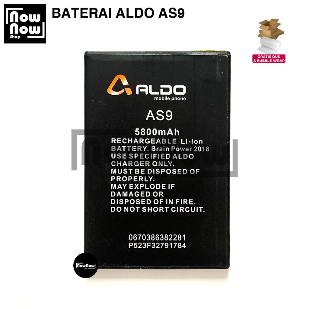 Baterai Aldo AS9 BP-50M Original Double Power Batre Batrai Battery Baterei HP