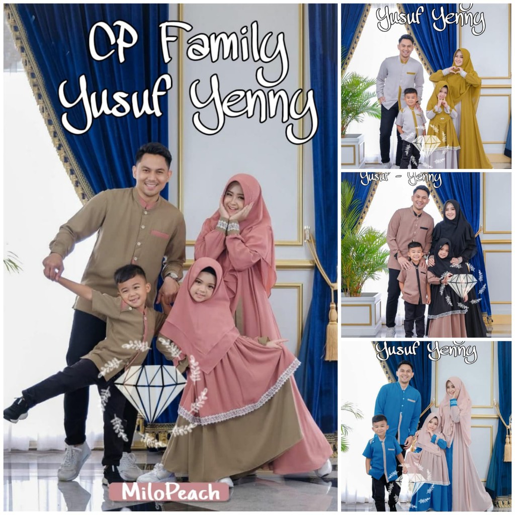 COUPLE KELUARGA - BAJU COUPLE KELUARGA ANAK 2 - CP FAMILY SYARI YENNY KOKO YUSUF