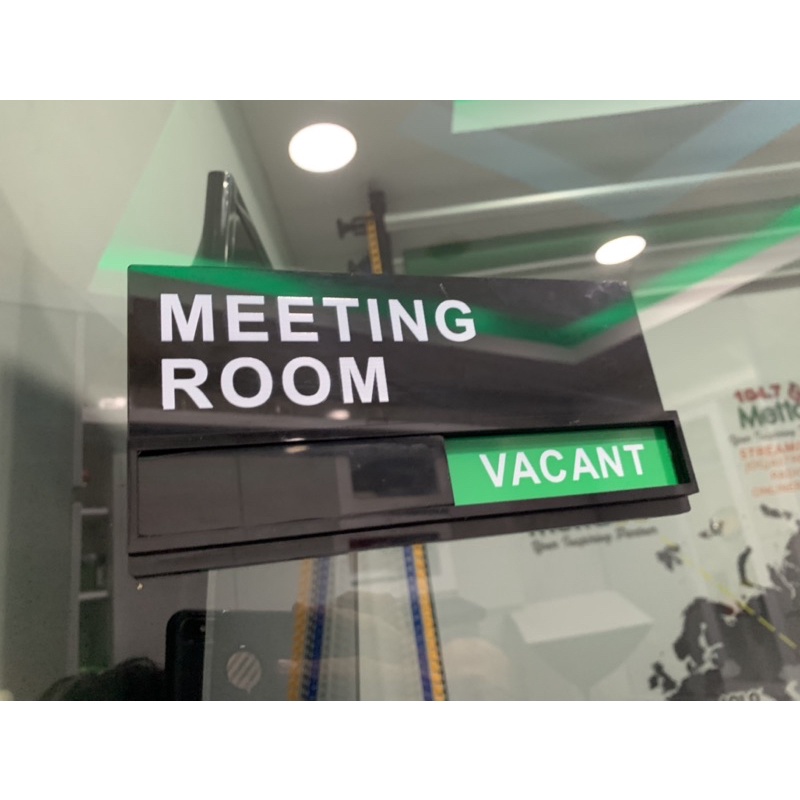 Meeting Room Sign Custom Tanda Ruang Meeting Acrylic Murah Shopee Indonesia