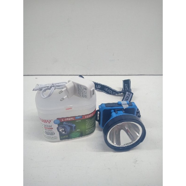 Senter lampu kepala/headlamp Luby 20watt L 2888L