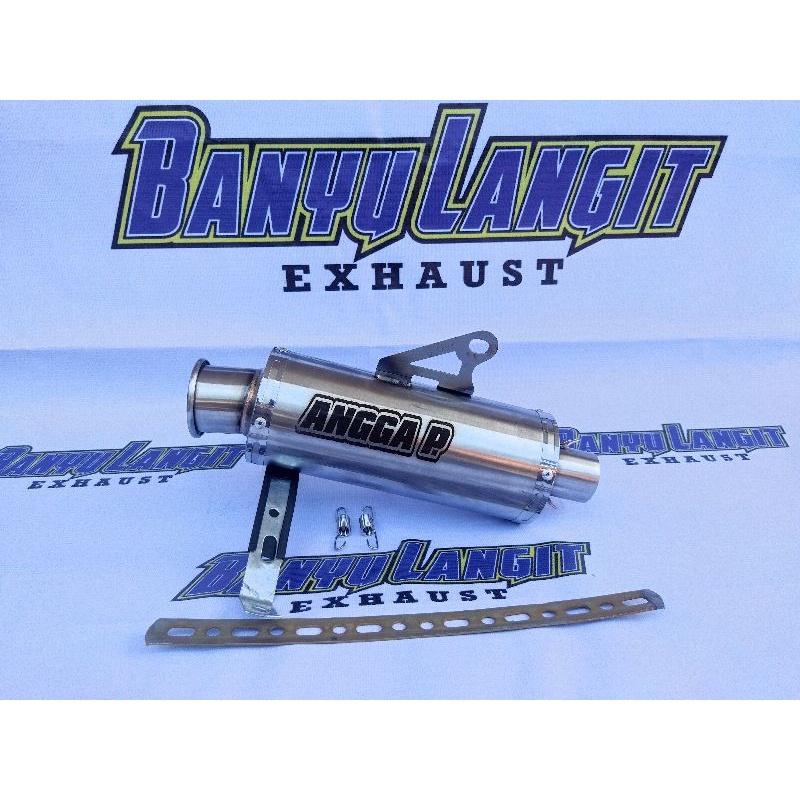 (INLET 38/50) SILENCER KNALPOT CINCIN POLOS/LASER NAMA ALL MATIC BEBEK SPORTS
