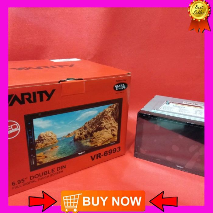 Head unit Double din VARITY seri VR-6993 Pullglas-Pulltackrin and millorink Audio Mobil aksesoris