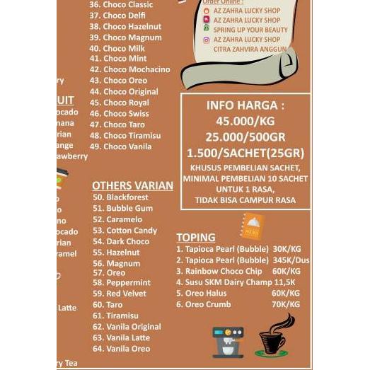 

PROMO 11.11 KODE-288 RED VELVET POWDER DRINK BUBUK MINUMAN 1kg