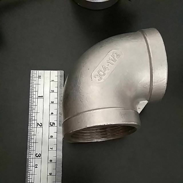 stainless steel 304 90 Deg ELBOW female  1-1/2