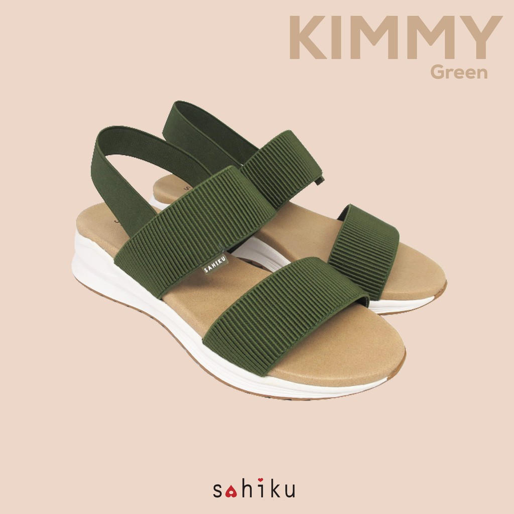 KIMMY- Sahiku Sandal Sporty Casual Sandal Wanita Sepatu Sandal Wanita Sandal Santai Elastik Lebaran-4
