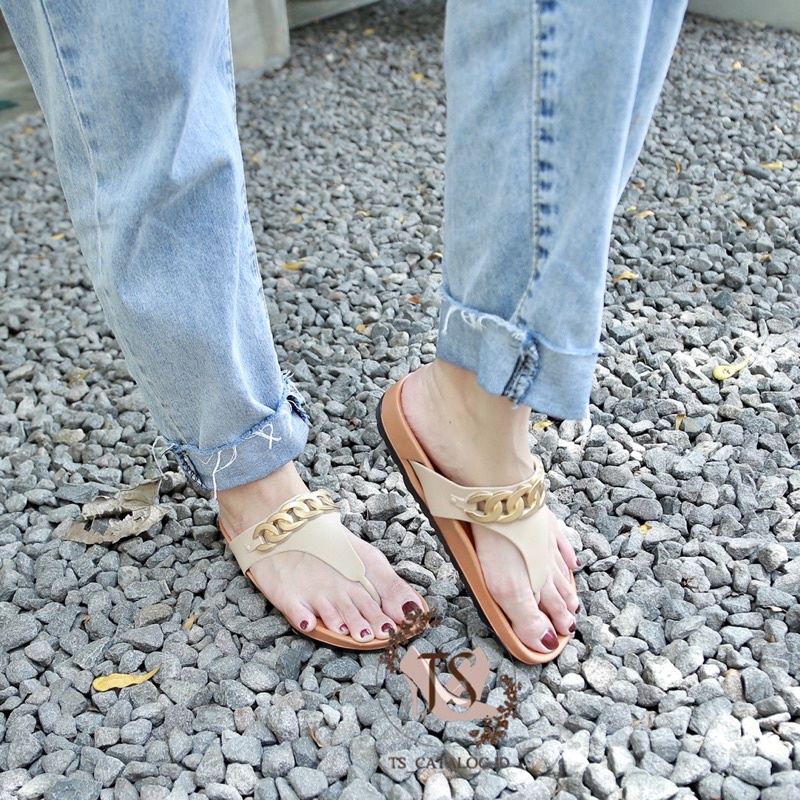 Sandal Japit Motif Rantai Best Seller Import Mokaya 8059 dan LCR 2177-5