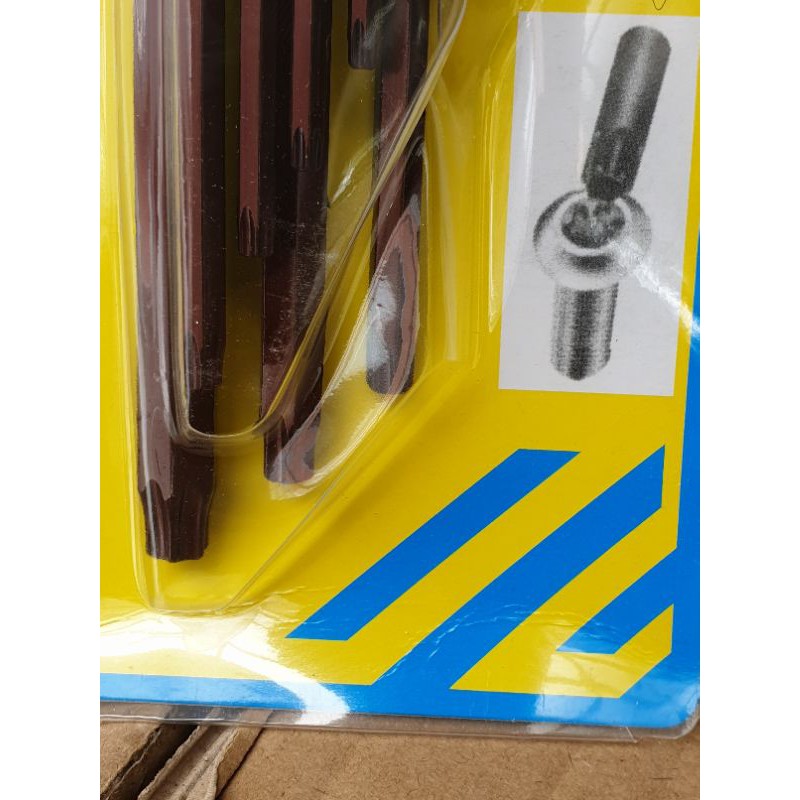 KUNCI L BINTANG LIPPRO 9 PCS TORX KEY LIPRO 9PCS PANJANG