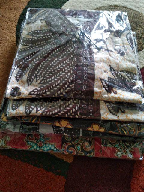 Kemeja Batik Pria Pari Krem M L Xl