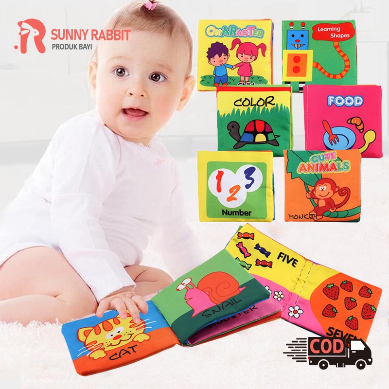 Buku bayi mainan edukas/Buku cerita anak/Buku kain edukasi bayi/Buku bantal bayi (B83)