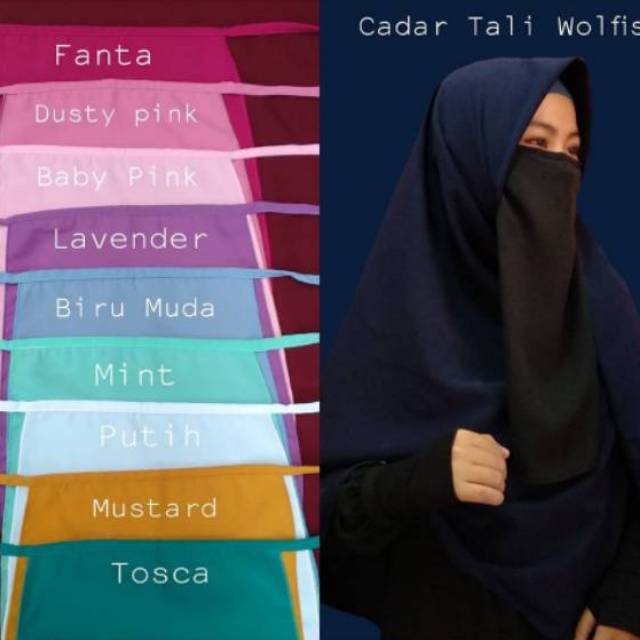 [COD] Cadar Tali Wolfis 1 Layer Wolfis Niqab