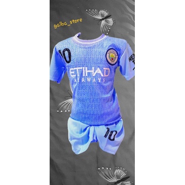 stelan baju bola anak "M-CITY" gratis sablon nama