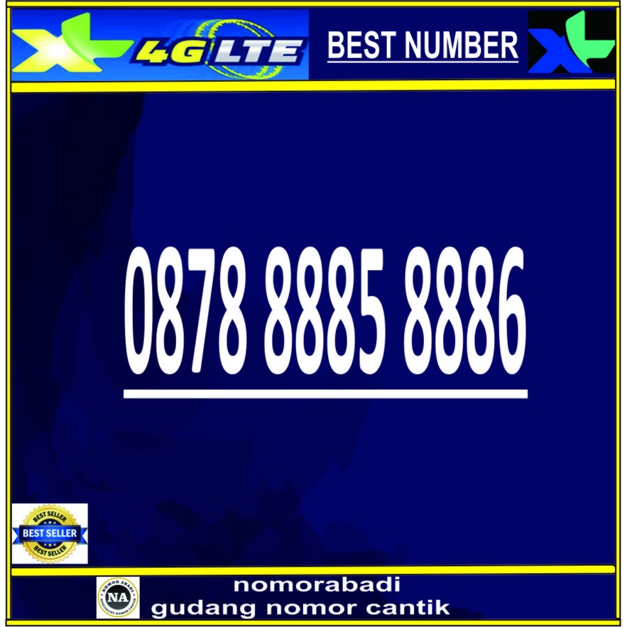 NOMOR CANTIK XL 4G 8888 H2000