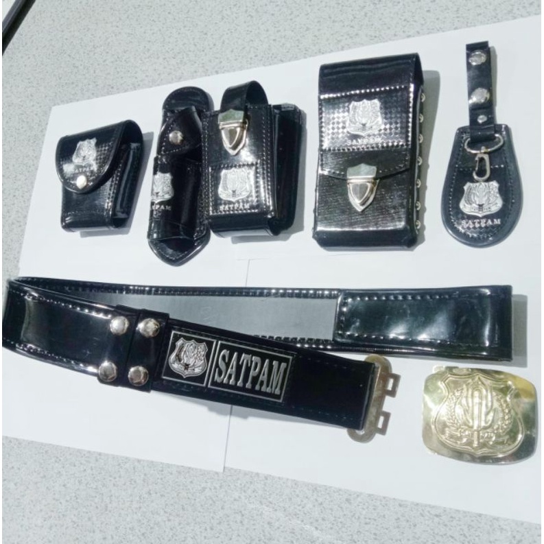 kopel satpam hitam set lengkap