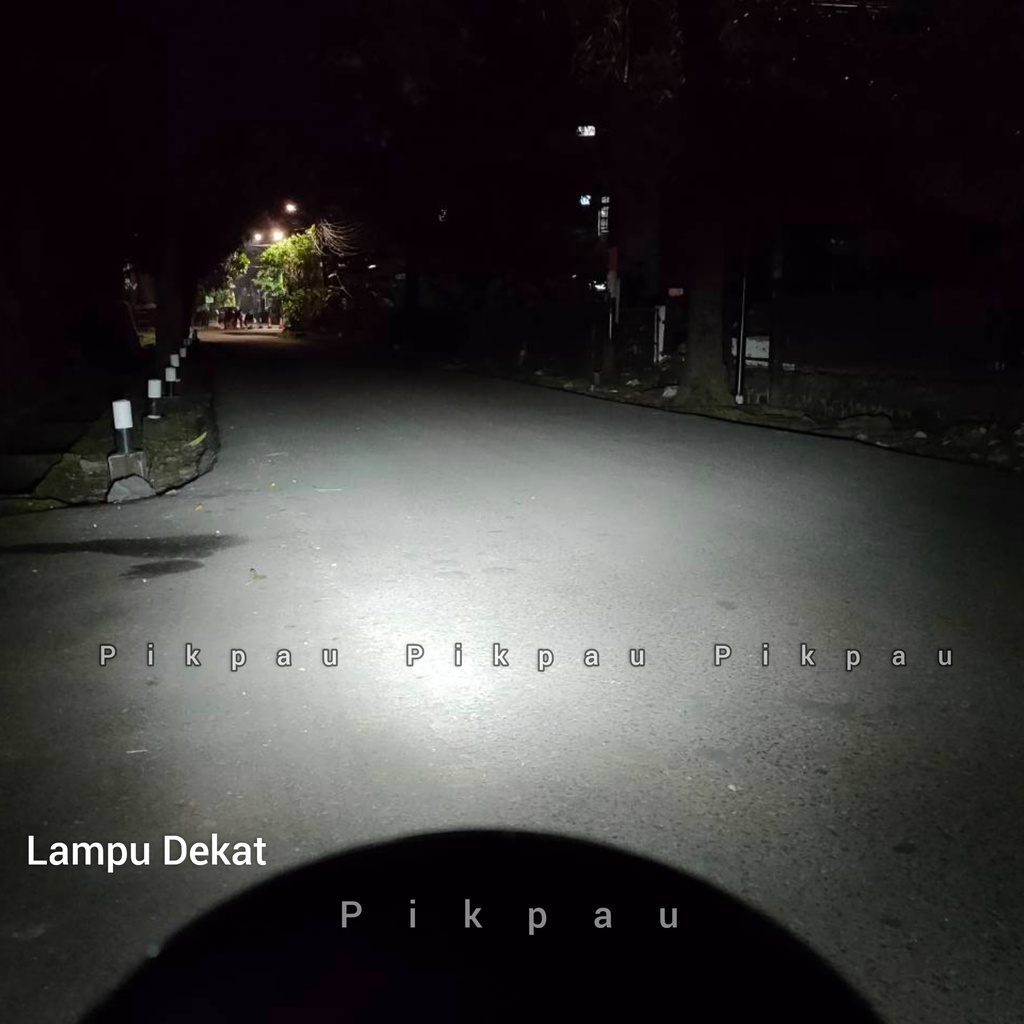 Lampu Utama Motor LED H4 12 Mata Lampu Depan 3 Sisi AC DC Jauh Dekat