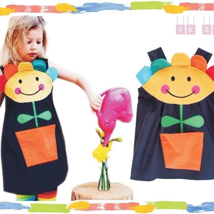 outer anak perempuan- dress karakter lucu