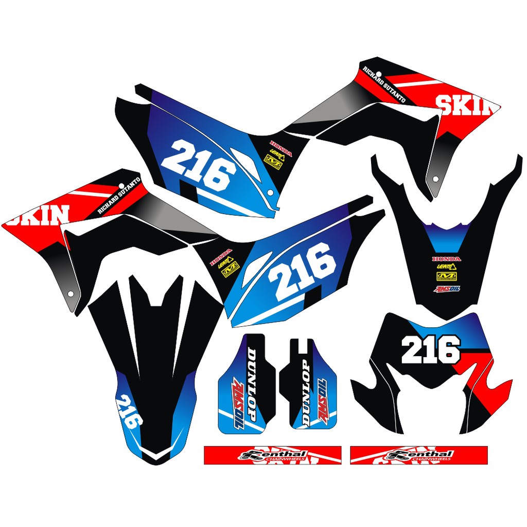 Sticker DECAL CRF 150 L Bisa Custom Stiker Honda CRF 150 L  (89)