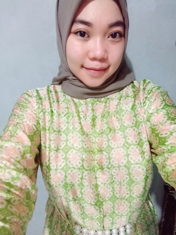 Dress Batik Viscose Kombinasi Tile Dot Gies 1187 New...