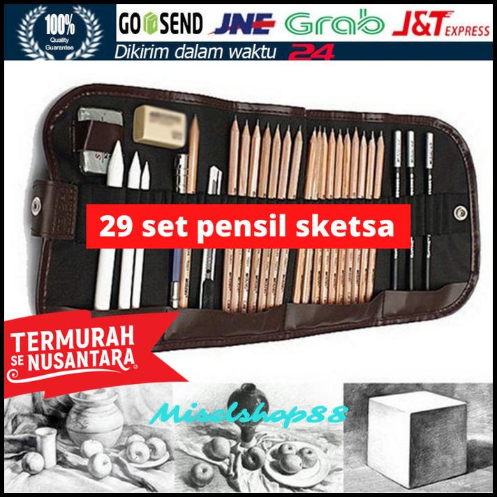 

Set 29 Pensil Sektsa Gambar Sketch Drawing Pencil Free Pouch Exclusive