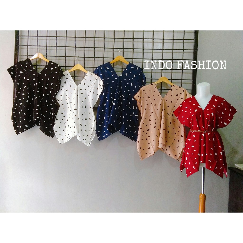 ATASAN KAFTAN MOTIF KOTAK TAHU