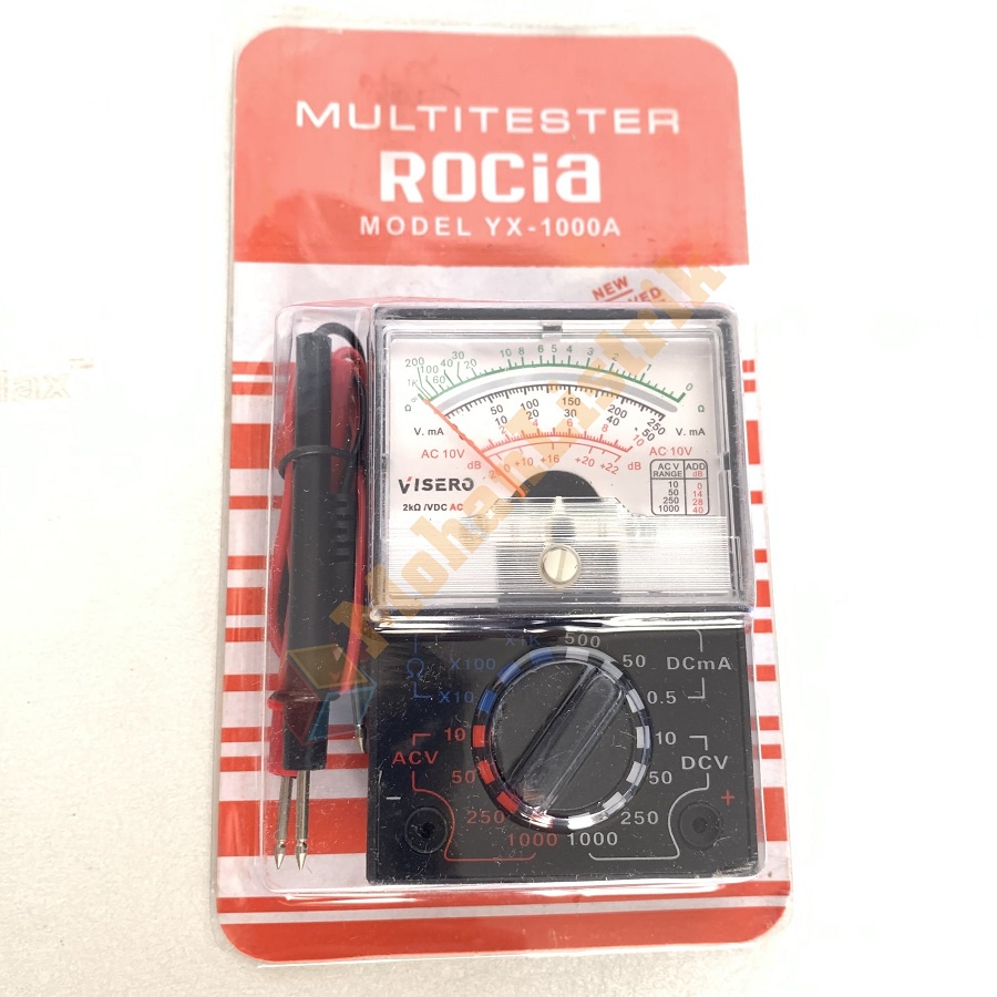 Multimeter Multitester Avometer Analog Mini Rocia Alat Pengukur Arus