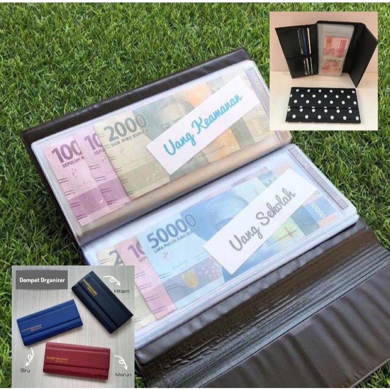 DOMPET DISIPLIN - Dompet Keuangan Bulanan Organizer premium wallet Organizer wanita