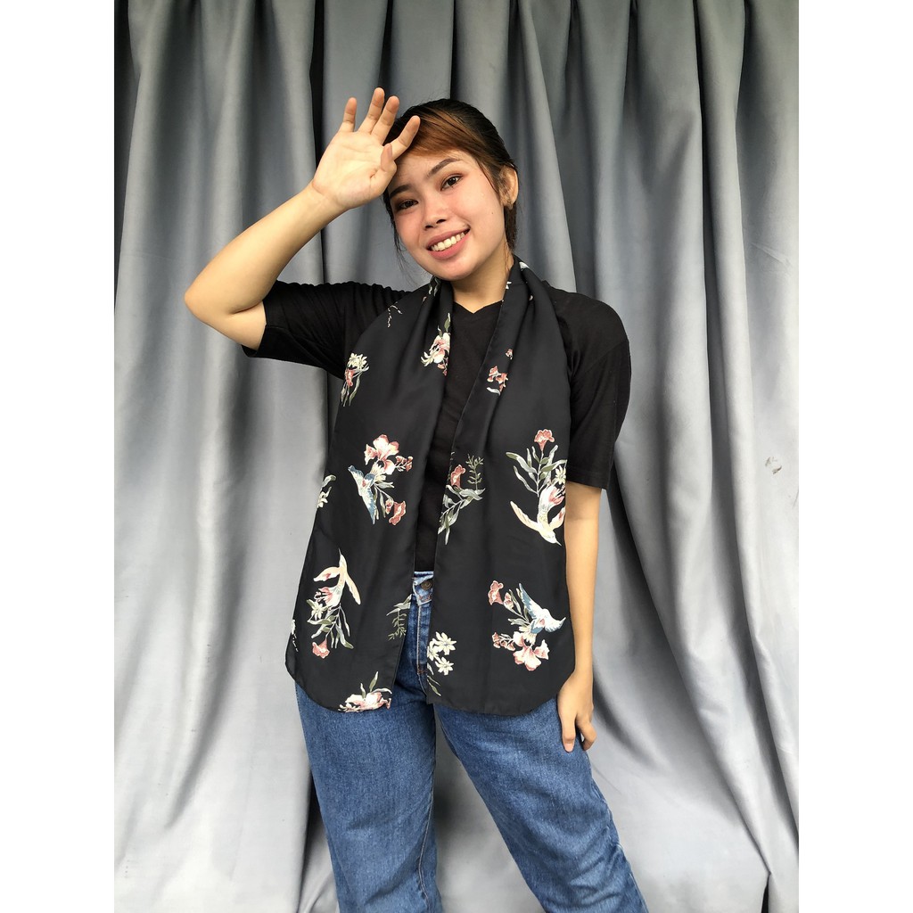 01-20 SYAL Motif Wanita Leher Fashion Batik Neckscarf-LONGs 04