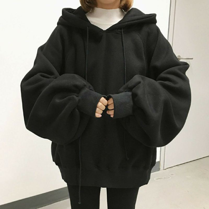 sweater hoodie oversize wanita terbaru 2021 (JP)