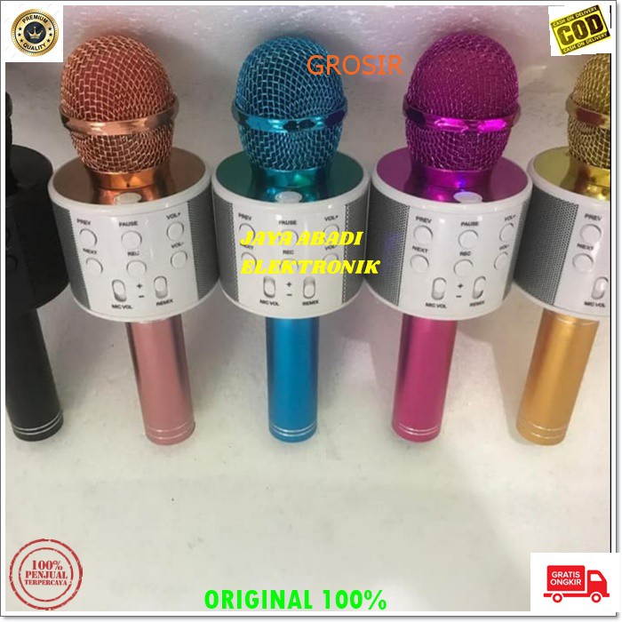 J122 MIC MIK BLUETOOTH MUSIK USB MP3 SMULE KARAOKE NARSIS ECHO MUSIC MICROPHONE VOCAL KTV CAS CASAN BLUETOTH MIK WIRELESS MAGIC KARAOKE NARSIS USB MP3 SMULE AUDIO WIRELESS ECHO LAMPU LED BISA ADA OUTPUTNYA UNTUK KE SPEAKER BESAR