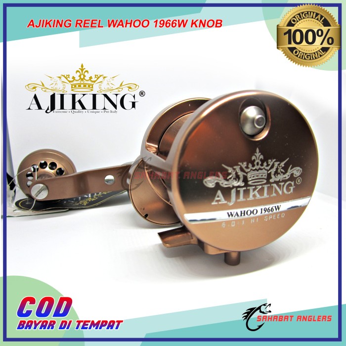 REEL PANCING AJIKING REEL WAHOO 1966W R/L KNOB (6BB) 4 WARNA