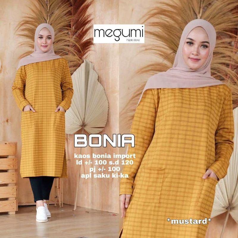  BISA BAYAR DIRUMAH LONG TUNIK  KAOS  IMPORT  BONIA 