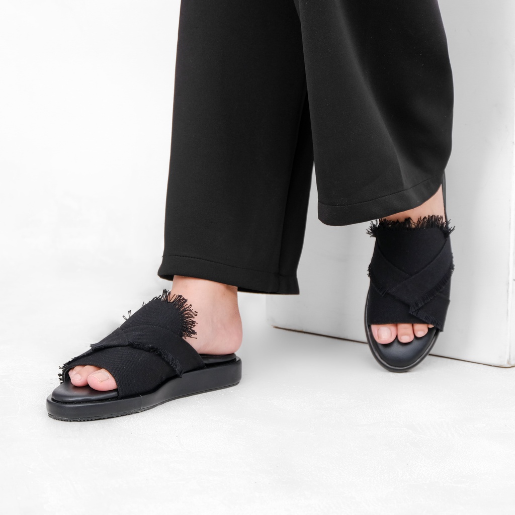 Rafaizoutfit - Sepatu Sendal Wanita Wedges Casual Alleta Series