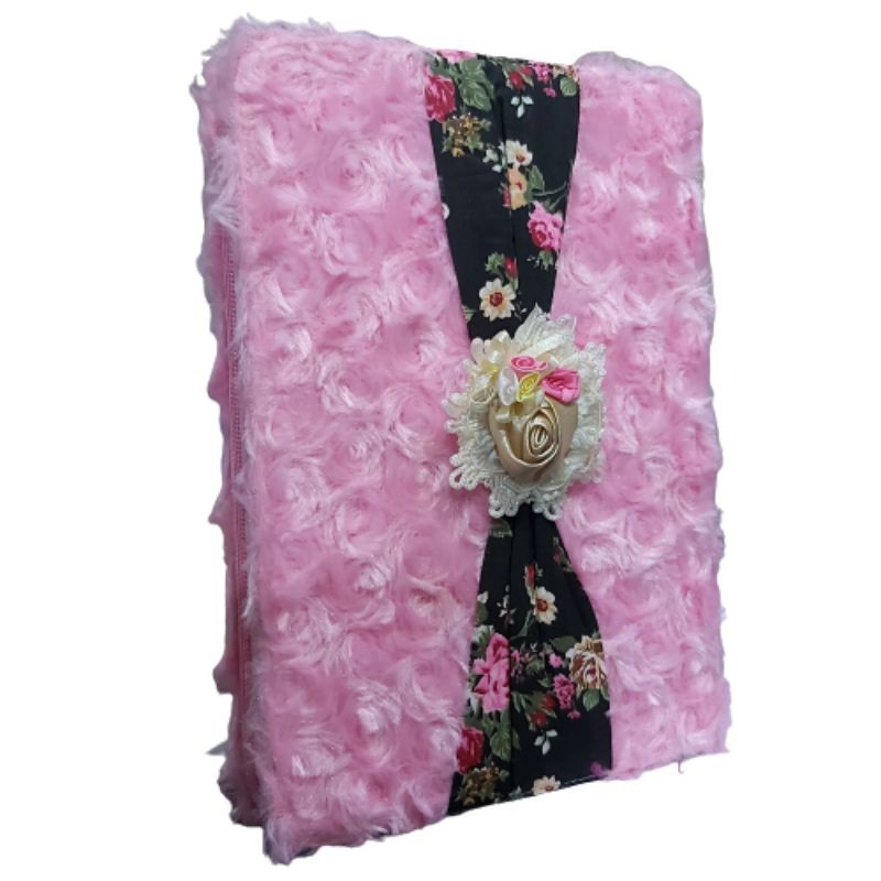 SAMPUL saja A5 - Cover Al Quran Anak Bludru Mawar - Sarung Quran Resleting Sedang - Sampul Quran