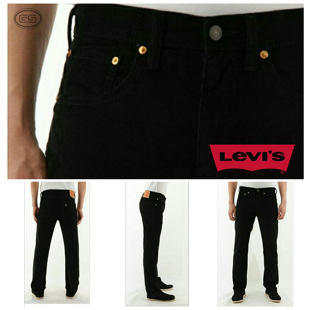 Celana jeans pria standar hitam/jeans skiny black pria