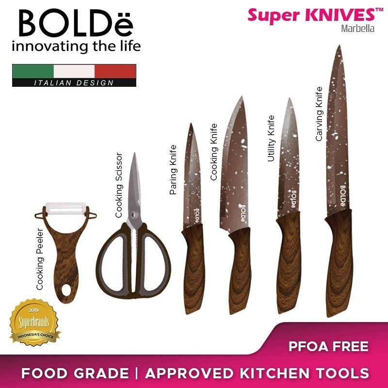 BOLDe Super Utensil Knives Set Marbella 6 Pcs