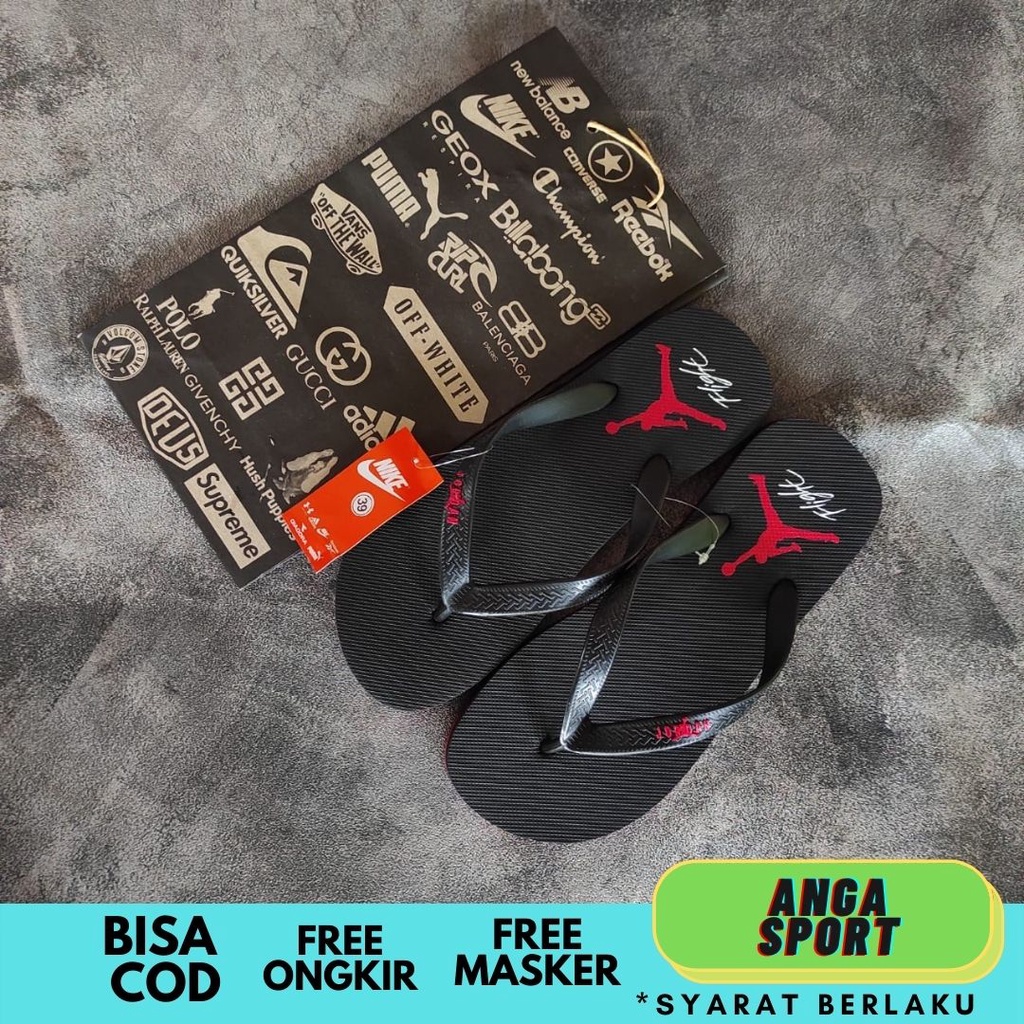 SANDAL PRIA JEPIT NIKE JORDAN PREMIUM SANDAL KASUAL SANTAI SENDAL COWOK DISTRO KEREN TERMURAH