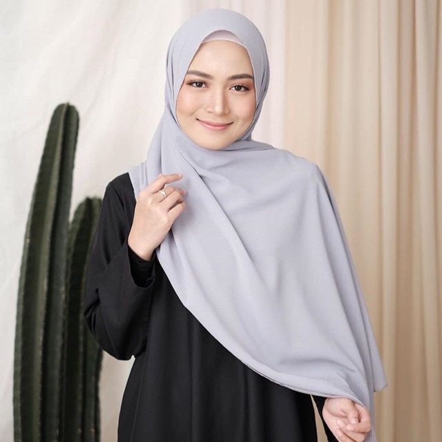 1 GARANSI TERMURAH - Hijab Pashmina Sabyan Diamond Crepe Lembut Premium Grosir Jilbab Kerudung Pasmina By outfit muslim-8