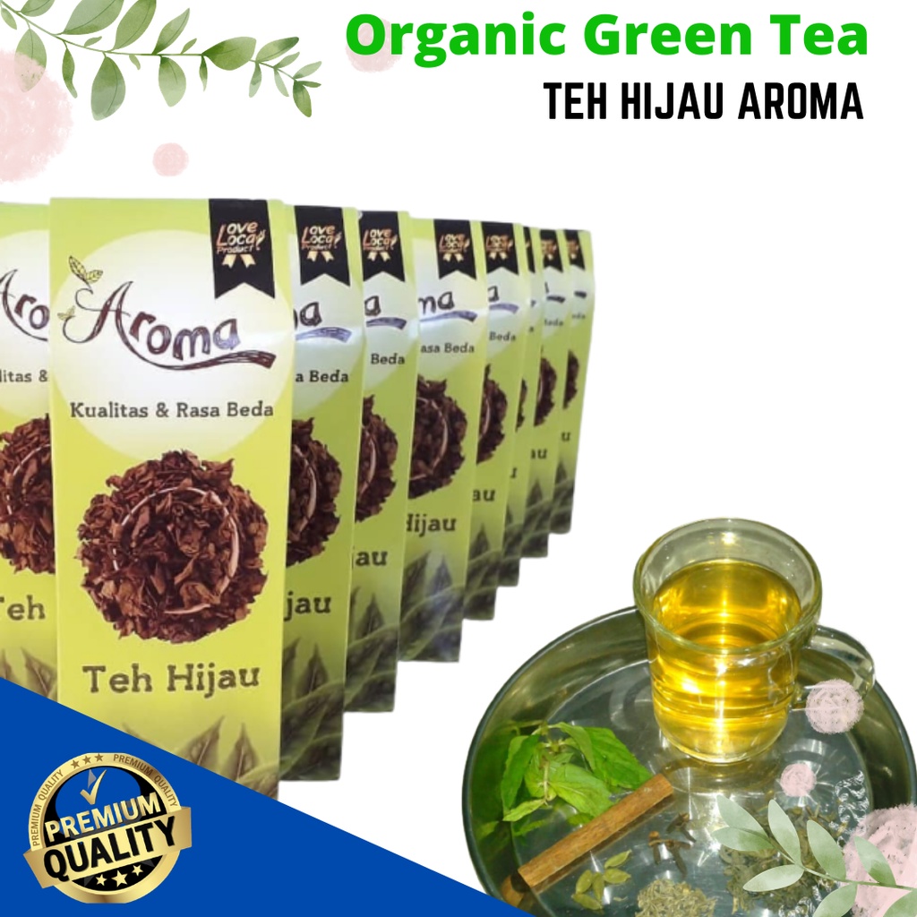 Organic Green Tea Premium Quality / Teh Hijau Aroma Garut / Teh Hijau Pelangsing / Teh Hijau