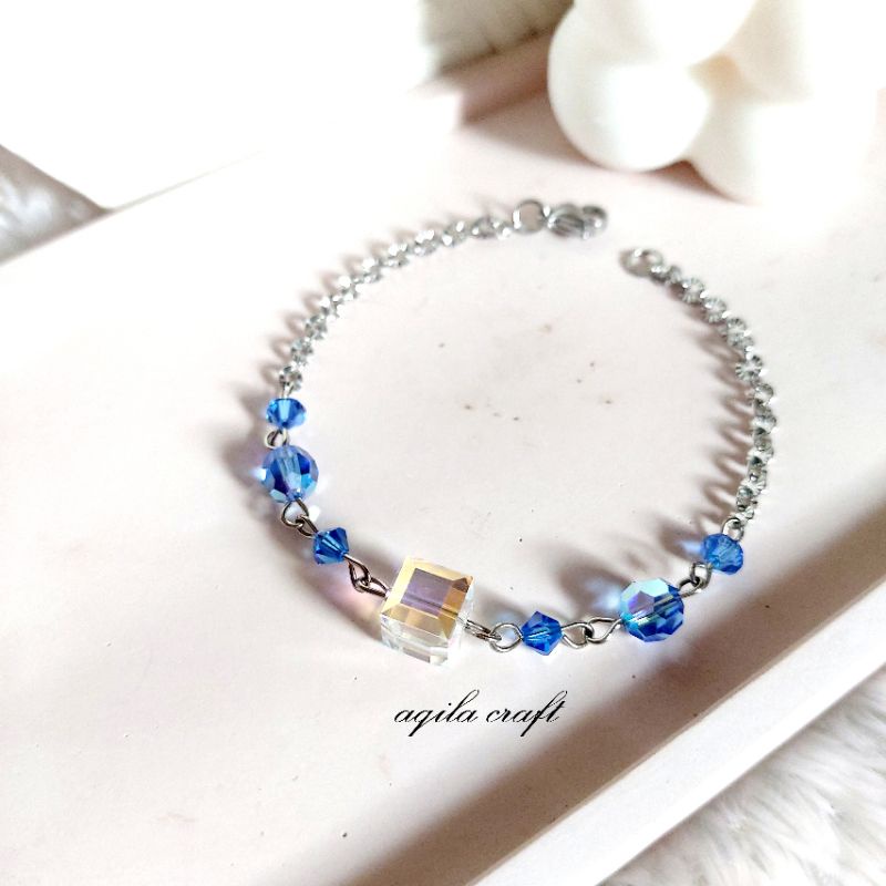 GELANG SWAROVSKI ORIGINAL AUSTRIA GELANG NURI SINARAN ANTI KARAT ANTI LUNTUR BERKILAU GELANG DEWASA DAN GELANG ANAK